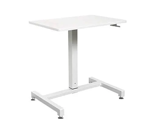 Produktbild: YULUKIA 100001 Air Lift Höhenverstellbarer Schreibtisch, Gaming Tisch, Workstation, White, 69cm( L) x 48cm(W)