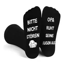 Produktbild: yumcute Opa Socken, Geschenk Herren Geburtstag Opa Geschenke für Senioren Geburtstagsgeschenk für Männer Opa Papa Socken Herren 36-45