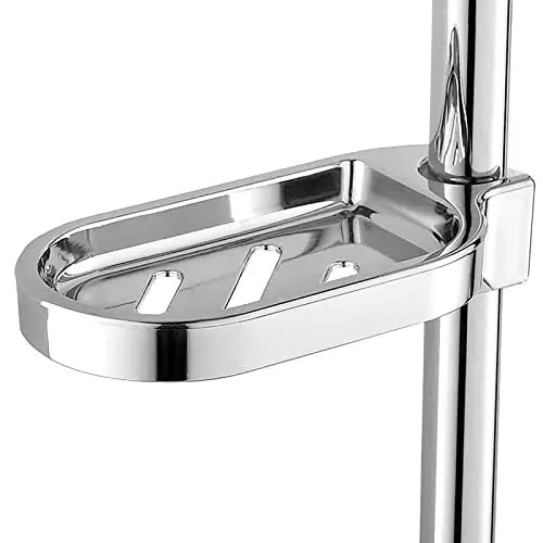 Produktbild: YUMILI seifenhalter dusche, Badezimmer-Seifenhalter, Seifenschale, ABS-Seifenschalenhalter Verstellbare Duschstangen-Schieber, Praktisches Badezimmer-Gadget Geeignet für Toilette