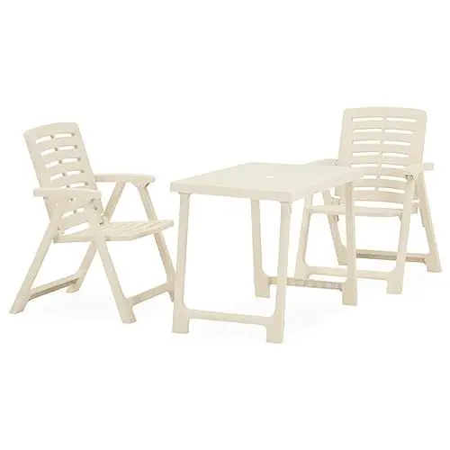 Produktbild: Yunir 3-teiliges Bistro-Set für den Außenbereich, Platzsparendes Terrassenmöbel-Set mit Couchtisch für Veranda, Balkon, Hinterhof