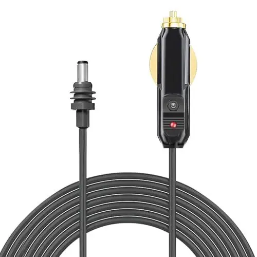 Produktbild: Bewinner DC-Stromkabel, Kabel für DC-Strom-Ersatzkabel, Ersatzverlängerungszubehör Set für Auto, Wasserdicht, Grau (2M)