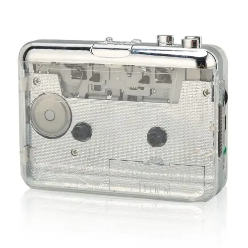 Produktbild: Yunseity Bluetooth-Kassettenspieler, Tragbarer Walkman-Stereo-FM-Musikkassettenspieler, Bluetooth-Ausgang für Kopfhörer/Lautsprecher-Kassettenspieler mit 3,5-mm-Kopfhörerbuchse