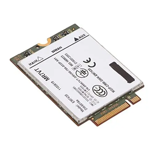 Produktbild: Yunseity EM7455-Karte, DW5816e 4G LTE M.2 Wireless-Netzwerkkartenmodul für Dell Latitude-Serie, 300 Mbit/s 50 Mbit/s Geschwindigkeit, für 7280 7285 7290 7389 7390 7480 7490 E7470