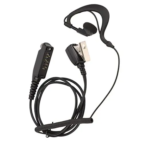 Produktbild: Yunseity G-Form-Ohrhörer-Headset-Mikrofon PTT für Sepura STP8000 STP8030 STP8035 STP8038 STP9000 Walkie Talkies, Freisprech-PTT-Mikrofon-Ohrhörer-Headset