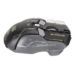 Produktbild: Yunseity Kabelgebundene Gaming-Maus, mit 10 Makroprogrammierbaren Seitentasten, 12800 DPI Ergonomische Maus mit 13 RGB-Lichtmodi, für Laptop-PC-Desktop (Schwarz)