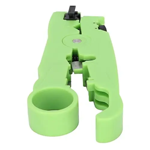 Produktbild: Yunseity Koaxial-Abisolierzange, Abisolierwerkzeuge mit Einstellbarer Klingentiefe, für RG58-, RG59-, RG6-Koax-Koaxialdrähte, Optische Fasern (08)