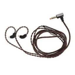 Produktbild: 3,5-mm-Kopfhörerkabel, 2-poliger 0,78-mm-Anschluss, Schnittstellen-Kopfhörer-Ersatzkabel, mit Mikrofon-Kopfhörer-Verlängerungskabel, für 2-polige Schnittstellen-Kopfhörer, für Weston 1964 UE3X UE18 W4