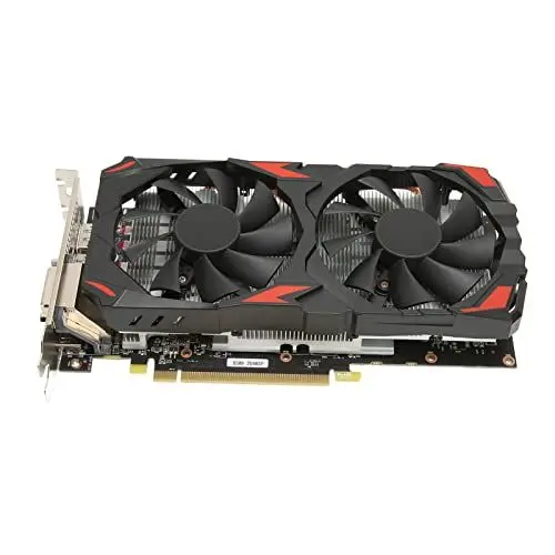 Produktbild: RX 580 Grafikkarte, Gaming Mining Card 8GB GDDR5 256bit Support 8K, 16 PCI Express 3.0, 3 X DP HDMI DVI, Dual Fan Cooling, für Home Office