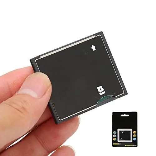 Produktbild: Yunseity TF Speicherkarte auf Compact Flash CF Kartenleser Adapter, SDXC CF auf CF Typ 1 Speicherkartenadapter, für, Hochgeschwindigkeitskamera(Schwarz)