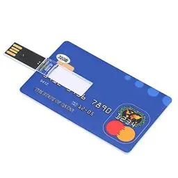Produktbild: Yunseity USB-Flash-Laufwerk, 32G Kredit-Bankkartenform Flash-Laufwerk Memory Stick U-Disk-Daumen-, für Datensicherung, Dateiübertragung