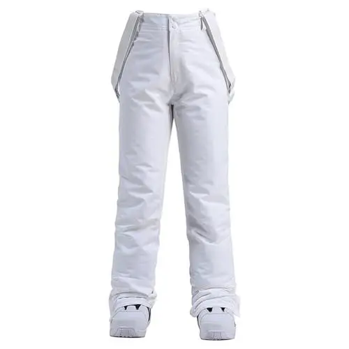 Produktbild: Yunshenla Skihose Damen Herren, Thermo Snowboardhose Winterhose Winddicht Softshell Schneehose Unisex Hiking Schneehose Outdoorhose mit Schultergurt Wasserdicht Atmungsaktiv Baggy Ski Pants(#09,3XL)