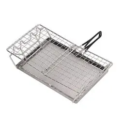 Produktbild: Yusat Campingkocher, Faltbarer Tragbarer Toaster, Stabile Struktur, Edelstahl, Outdoor-Herd, Toaster, Gasherd Picknick