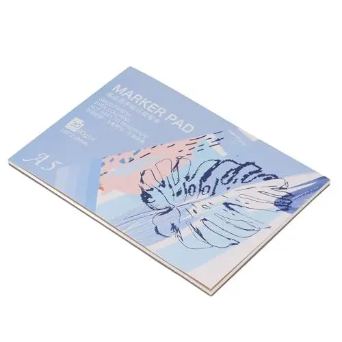 Produktbild: Yusat Markerblock, Skizzenbuch, 30 Blatt Papier, Kunstdruckpapier, 80 g/m², Mal- und Zeichenzubehör (A5)