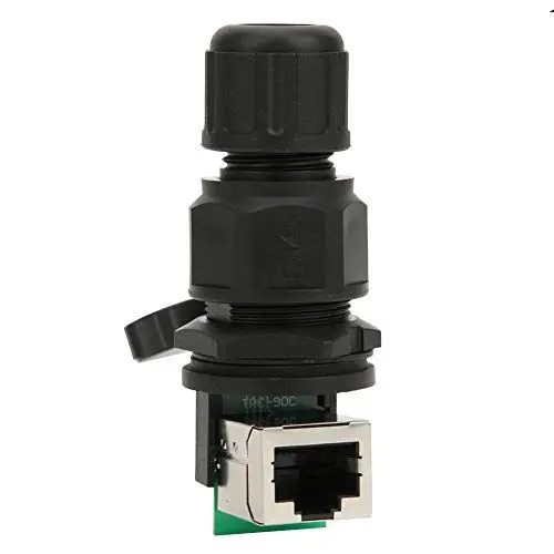 Produktbild: YUYTE Wasserbeständiger RJ45-Stecker, 8-polige Netzwerkbrücke, IP67, kein Löten, Kupferkontakt, Feuerhemmend, für LED-Anzeigegeräte, Ruhestromüberwachung, Fabrikautomation