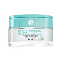 Produktbild: Yves Rocher HYDRA VÉGÉTAL - Gel-Creme Non-Stop Feuchtigkeit 48h - Intensive Feuchtigkeitscreme für Tag & Nacht - Für normale und misch Haut - 50 ml