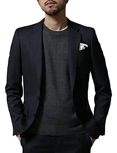 Produktbild: YYI Herren Jacke Anzug Blazer Business-Jacke mit Zwei Knöpfen