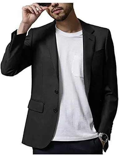 Produktbild: YYI Herren Jacke Anzug Blazer Premium Business Jacke Zwei Knöpfe Anzüge Mantel