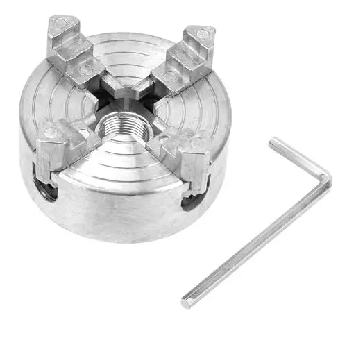 Produktbild: Z011A 4-Backen-Spannfutter aus Zinklegierung, Zubehör für Mini-Metalldrehmaschinen, hochwertig, verschleißfest, kompakte Größe, einfach zu bedienende Mini-Metalldrehmaschinen
