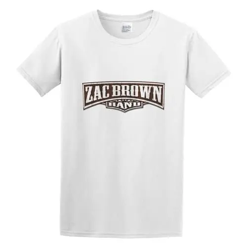 Produktbild: Zac Brown Band Brown Zac Band Mens Round Neck Cotton T Shirts Size L