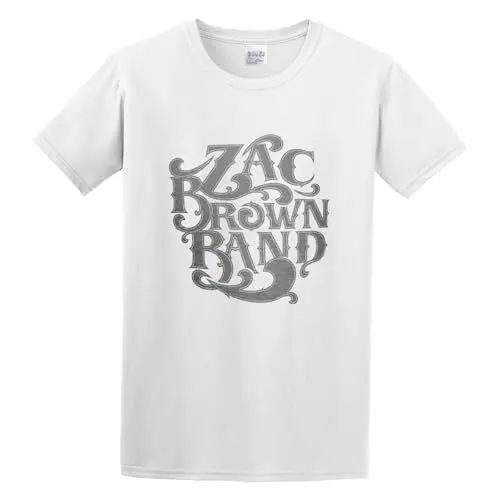 Produktbild: Zac Brown Band Logo Long Sleeves Youth Men's Regular Fit Harajuku T-Shirt White S