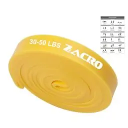 Produktbild: Zacro Resistance Bands, Fitnessbänder Widerstandsbänder, Widerstandsband Set mit Türanker, Fitnessbänder für Yoga, Pilates, Training, Klimmzughilfe, Krafttraining für Männer und Frauen30-50lbs