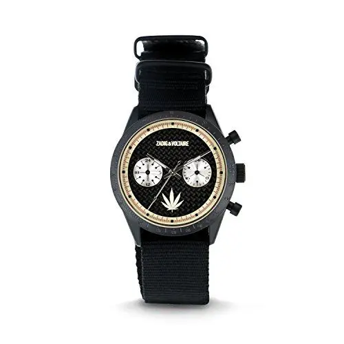 Produktbild: Zadig & Voltaire Unisex Analog Japanisches Quarzwerk Uhr mit Nylon Armband ZVM125