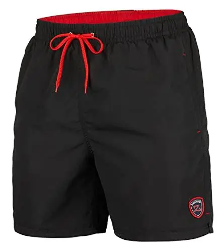 Produktbild: Zagano Adam Lipski Badehose Herren Schwimmhose Badeshorts Schwarz, 5106 Schwarze Badehose Lang Black Schwarz, Gr. XXL