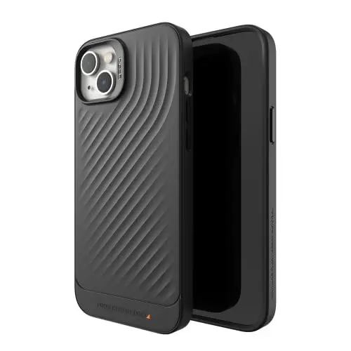 Produktbild: ZAGG Gear 4 Copenhagen D30 Schutzhülle Kompatibel mit iPhone 14 Plus, Schlank, Stoßfest, Kratzfest, Kabelloses Laden, (Schwarz)