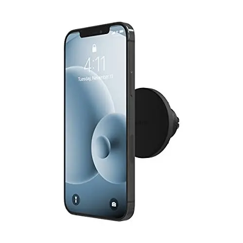 Produktbild: ZAGG Mophie - Snap Vent Mount - Magnetische Autohalterung kompatibel mit jedem Smartphone - für Smartphones, iPhone, Google Pixel, Samsung Galaxy, Qi-fähige Geräte - Schwarz, 409907632
