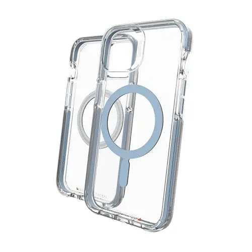 Produktbild: ZAGG Santa Cruz D30 Protective Case for iPhone 13, Slim, Shockproof, MagSafe (Clear Blue)