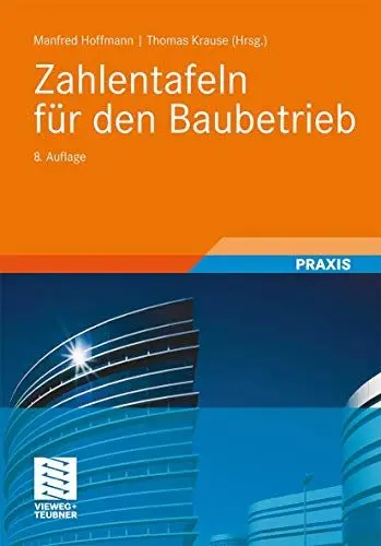 Produktbild: Zahlentafeln für den Baubetrieb