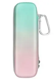 Produktbild: Zahnbürsten Etui Reiseetui kompatibel mit Braun Oral B/Oral-B/Philips Sonicare/Seago Elektrische Zahnbürste mit 2 Netztaschen Zubehör Aufbewahrung, Tragbare Hartschalen Reise (Grün & Rosa Gradient)