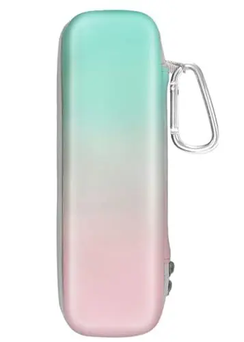 Produktbild: Zahnbürsten Etui Reiseetui kompatibel mit Braun Oral B/Oral-B/Philips Sonicare/Seago Elektrische Zahnbürste mit 2 Netztaschen Zubehör Aufbewahrung, Tragbare Hartschalen Reise (Grün & Rosa Gradient)