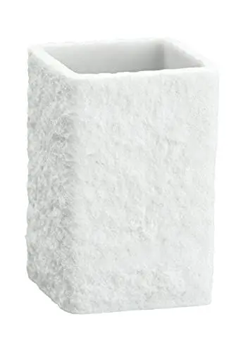 Produktbild: WENKO Zahnputzbecher Villata Weiß, 10 x 7.5 x 7.5 cm