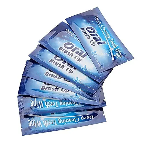 Produktbild: Zahnputztuch, 50 Stück Wischtücher Clean Teeth Wischtuch Zahnreinigungswerkzeug für die Orale Tiefenreinigung