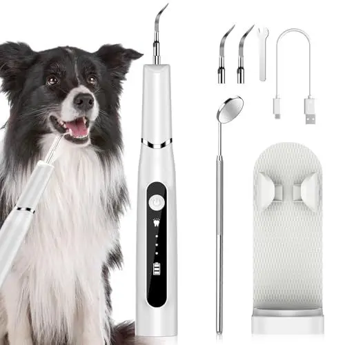 Produktbild: Zahnsteinentferner Zahnreiniger Ultraschall für Hund und Katze, Zahnpflege Set für Hunde & Katzen, Zahnreinigung und Reinigungsset Bekampft Zahnstein Mundgeruch & Zahnfleischentzündungen