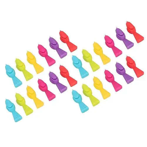Produktbild: Weinglasanhänger, Getränkemarkierungen mit Vogelform, 4 Set Silikon-Weinbecheranhänger, Wiederverwendbare Trinkglas-Kennzeichnungsmarkierungen, Weinbecheretiketten Weinanhänger