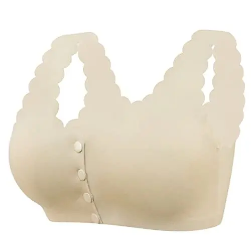 Produktbild: zakuwyelik Sport BH Push Up Damen,Sportunterwäsche Für Damen Kurzarm,Sport-BHS Für Damen Große Brüste Sexy BH Hemdchen BH Hemden Damen Ohne Bügel Stützend Sport BH Triaction BH 75B BH Ohne Bügel