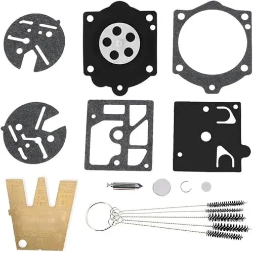 Produktbild: ZAMDOE K10-HDC Vergaser-Reparatursatz, Dichtungsmembran-Set, kompatibel für Homelite XL2 Motor ST160 180 200 Trimmer, für Walbro HDC-17 HDC-17A HDC-17B HDC17 Vergaser für Husqvarna 44 140S 240S 444