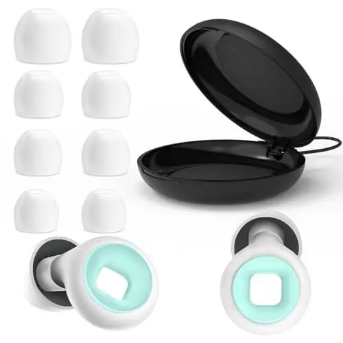 Produktbild: ZAOJUP Schlaf-Ohrstöpsel, Noise-Cancelling-Ohrstöpsel, wiederverwendbare Silikon-Hi-Fi-Gehörschutz-Ohrstöpsel, Konzert-Ohrstöpsel, 8 XS/S/M/L-Ohrstöpsel–SNR 32dB-Ohrstöpsel
