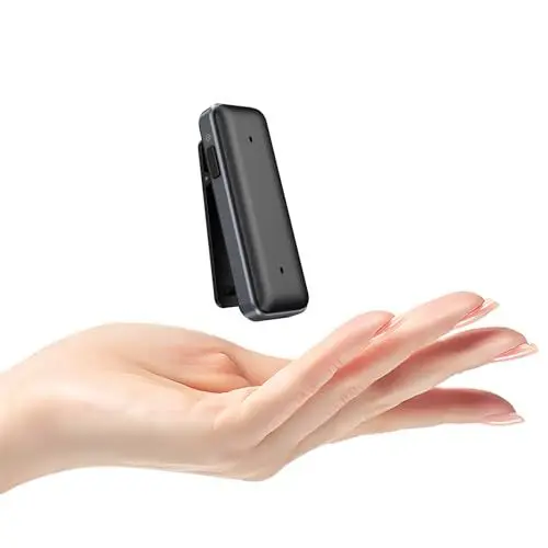 Produktbild: ZAQE 64GB Diktiergerät Mini mit Bluetooth, Dual-Mikrofon, One-Touch-Aufnahme,550 Stunden Aufnahme, Mini Aufnahmegerät mit Mikrofon Digitales Diktiergerät mit Spracherkennung für Klassenzimmer Meeting