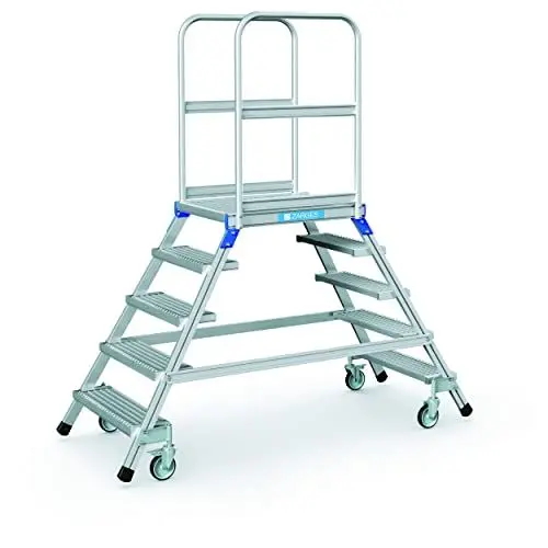 Produktbild: ZARGES Podesttreppe, beidseitig 5 Stufen Z600