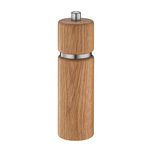 Produktbild: Zassenhaus Salzmühle Eichenholz HANNOVER | mit stufenlos verstellbarem Hochleistungs-Keramikmahlwerk | Gewürzmühle für Salz | 18 cm, Ø 5 cm
