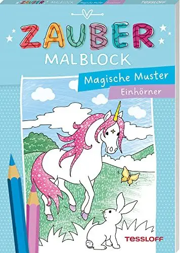 Produktbild: Zaubermalblock. Magische Muster. Einhörner: Mit tollen Effekten (Malbücher und -blöcke)