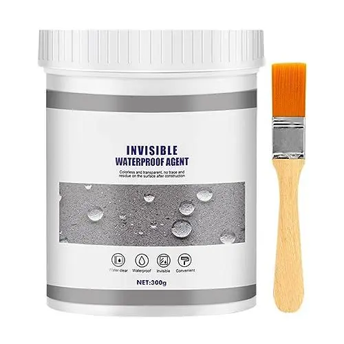 Produktbild: ZAWELIYO Wasserdichtes Dichtmittel, Temperaturbeständig, Wirksames Wasserdichtes Mittel für Wandfliesenzement, Transparente, Auslaufsichere Isolierung (300 g)
