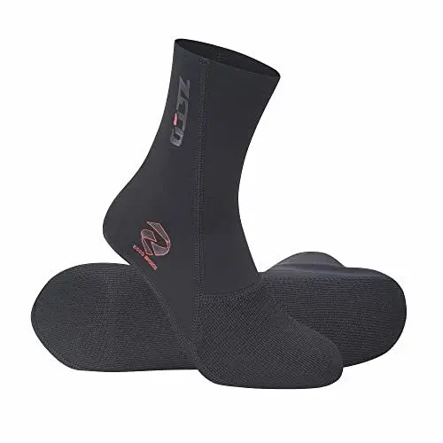 Produktbild: ZCCO 1,5mm Neopren-Tauchsocken, Beach-Wassersocken für Männer, Frauen und Jugendliche, Schwimmsocken zum Tauchen, Schnorcheln, Surfen und Wassersport（1.5W-BK-M）