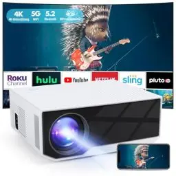 Produktbild: ZDK Neuer Mini Beamer 2024 4K-Unterstützung Full HD 1080P 5G WiFi projektor mit 20000 Lumen für Heimkino kompatibel mit Smartphones/TV-Stick/PS5 /Switch