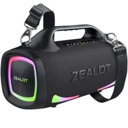 Produktbild: ZEALOT Bluetooth Lautsprecher,100W Stereo Sound für Draußen,XBass,Bluetooth 5.2,USB-C,24000mAH Power Bank,Dual Pairing,IPX6 Wasserdicht,für Camping,Beach,Pool,Garten
