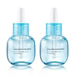 Produktbild: ZealSea Hyaluron Serum Gesicht 2% mit vitamin B5 – Anti-Aging Gesichtspflege Hyaluronsäure Serum - Beauty & Vegan - Skincare Moisturizing Anti Gesichtsserum Falten für alle Hauttypen - 2Pcs