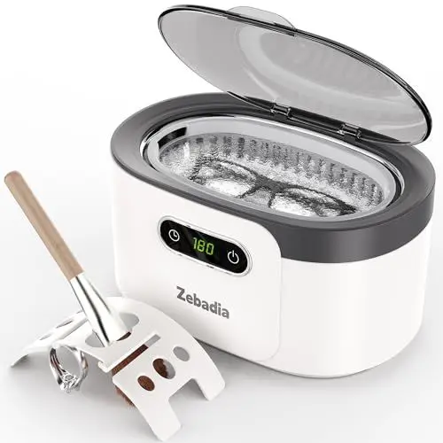 Produktbild: ZEBADIA Ultraschallreinigungsgerät 600ml Ultraschallreiniger Ultraschallgerät für Reinigung von Brillen, Schmuck, Uhren, Pinsel, Münze